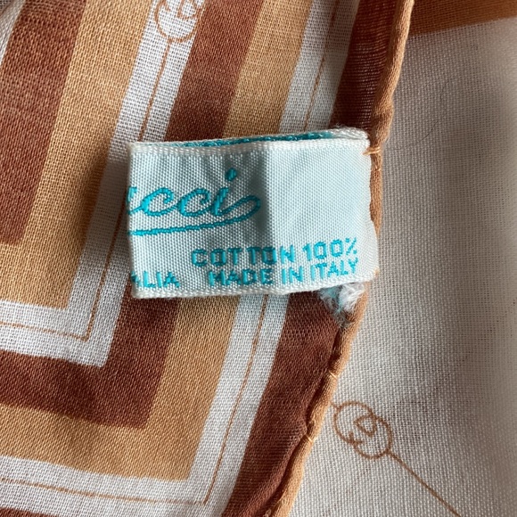 Gucci Vintage Authentic Square Scarf/Handkerchief 18.5” x 18.5” - Picture 10 of 11